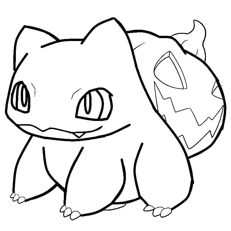 Coloriage gratuit Pokémon Halloween #203901 de la collection Fêtes et Célébrations à imprimer