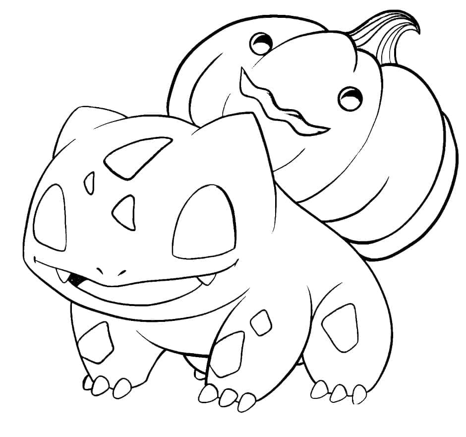 Coloriage gratuit Pokémon Halloween #203902 de la collection Fêtes et Célébrations à imprimer