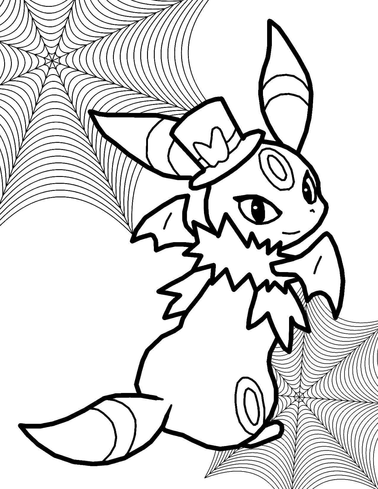 Coloriage gratuit Pokémon Halloween #203933 de la collection Fêtes et Célébrations à imprimer