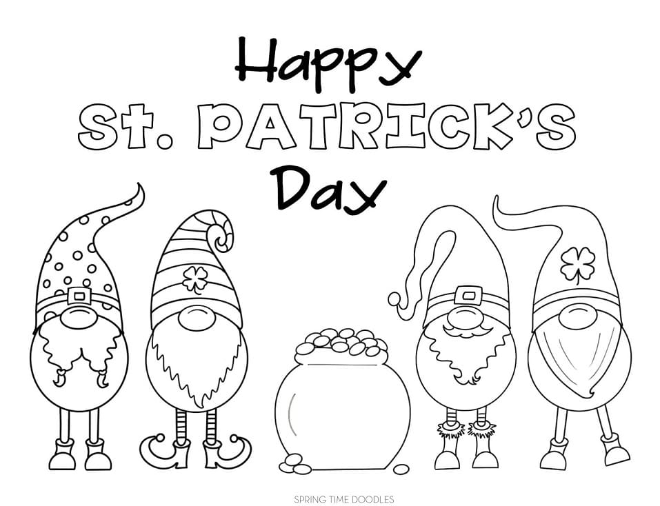 Coloriage Saint Patrick #192906 à imprimer gratuitement, extrait de la collection Fêtes et Célébrations