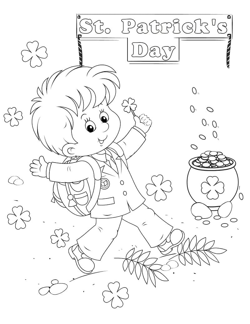 Coloriage gratuit Saint Patrick #192909 de la collection Fêtes et Célébrations à imprimer