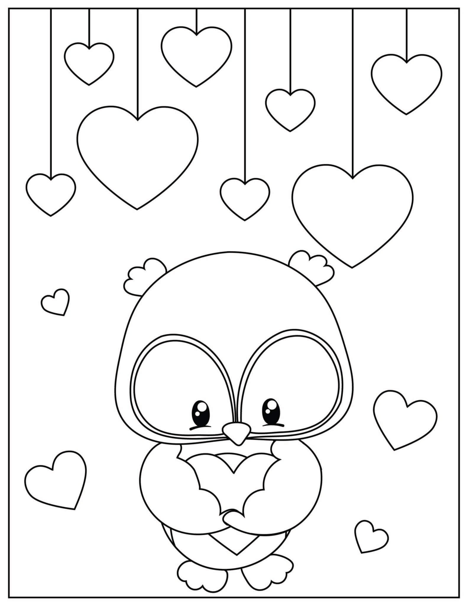 Coloriage gratuit Saint Valentin #177841 de la collection Fêtes et Célébrations à imprimer