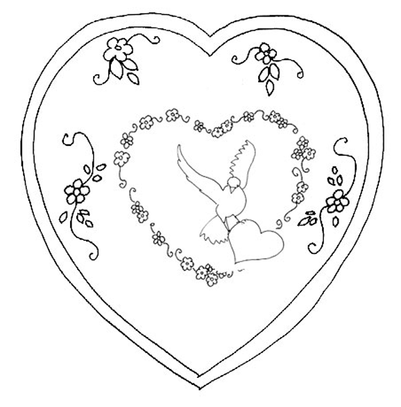 Coloriage gratuit Saint Valentin #54299 de la collection Fêtes et Célébrations à imprimer