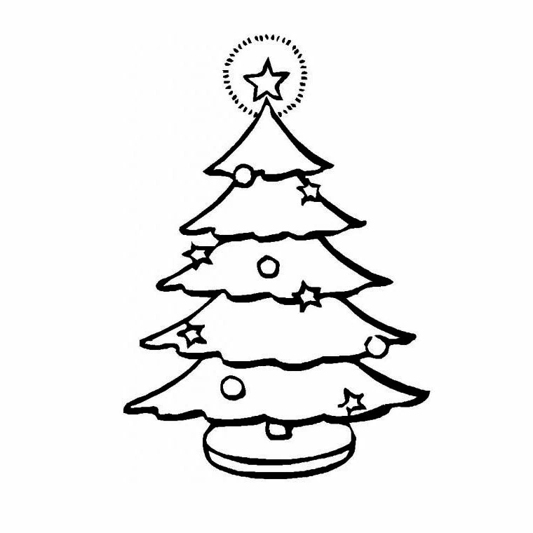 Coloriage imprimable Sapin de Noël #167529 de la collection Fêtes et Célébrations à colorier aux crayons