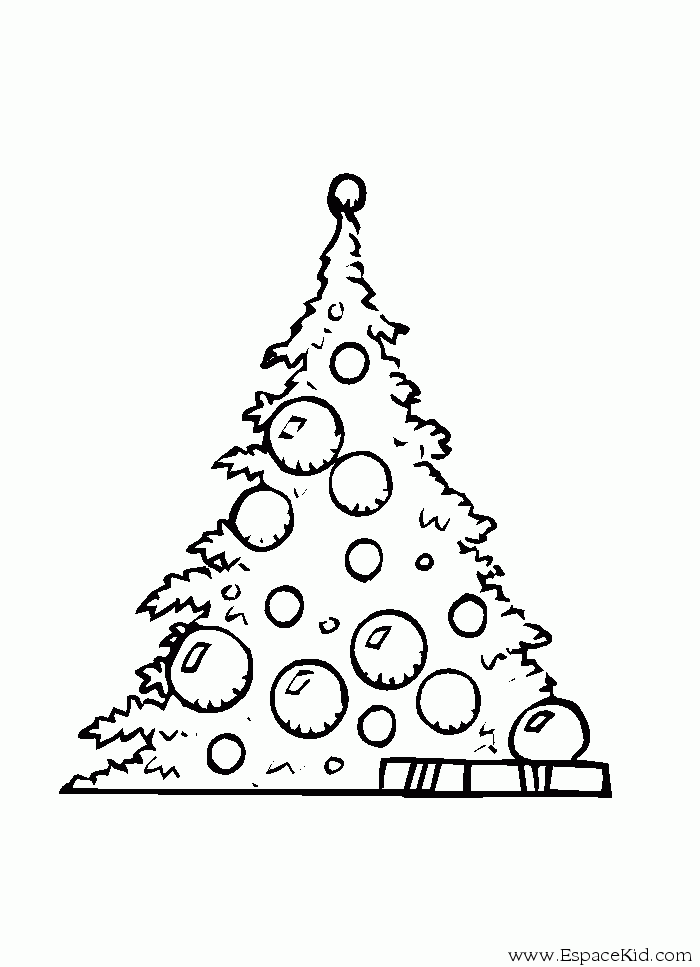 Coloriage gratuit pour enfants et adultes Sapin de Noël #167531, collection Fêtes et Célébrations