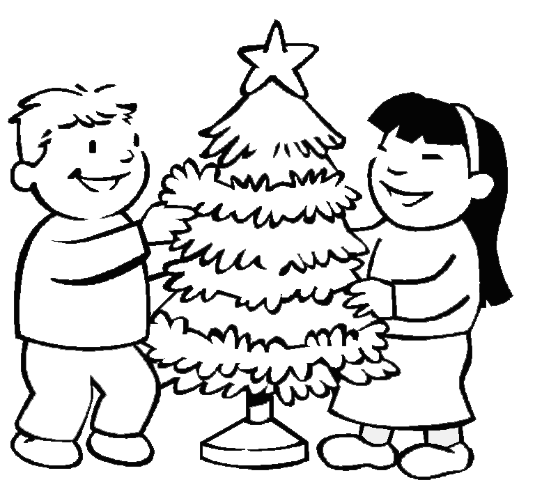 Coloriage gratuit pour enfants et adultes Sapin de Noël #167662, collection Fêtes et Célébrations