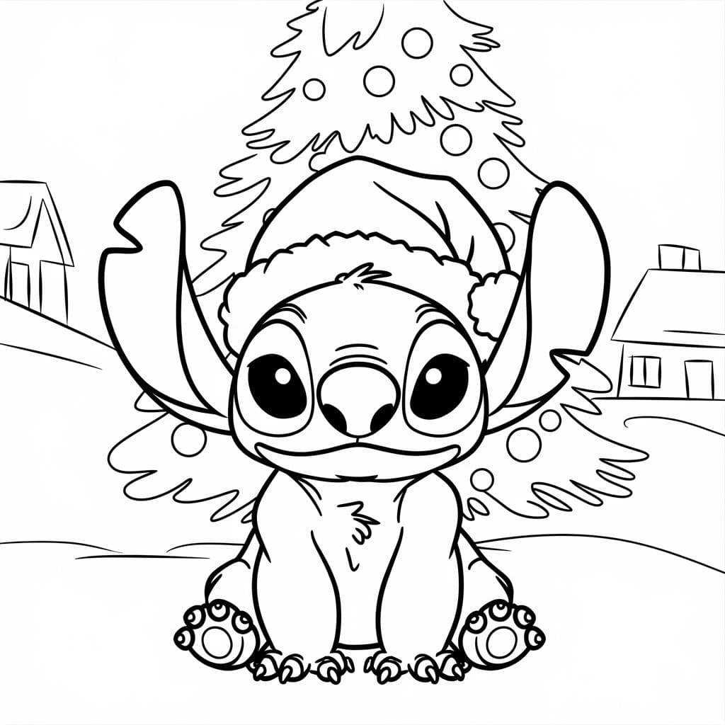 Coloriage gratuit Stitch Noël #216978 de la collection Fêtes et Célébrations à imprimer Coloriage gratuit Stitch Noël #216978 de la collection Fêtes et Célébrations à imprimer