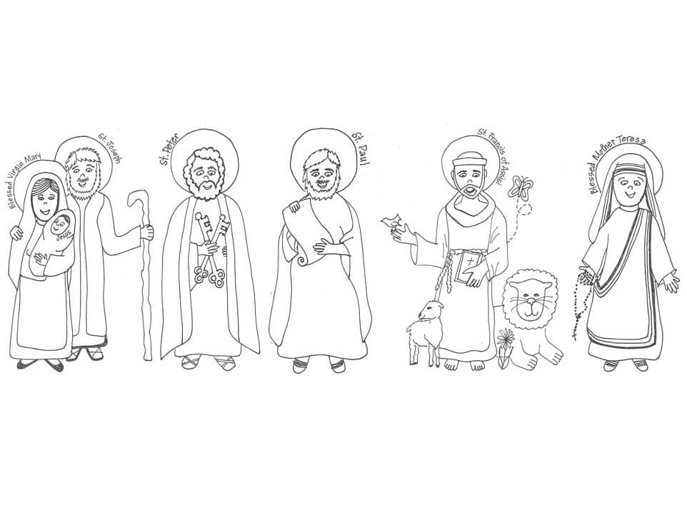 Illustration au trait Toussaint #181379 de la collection Fêtes et Célébrations à colorier gratuitement