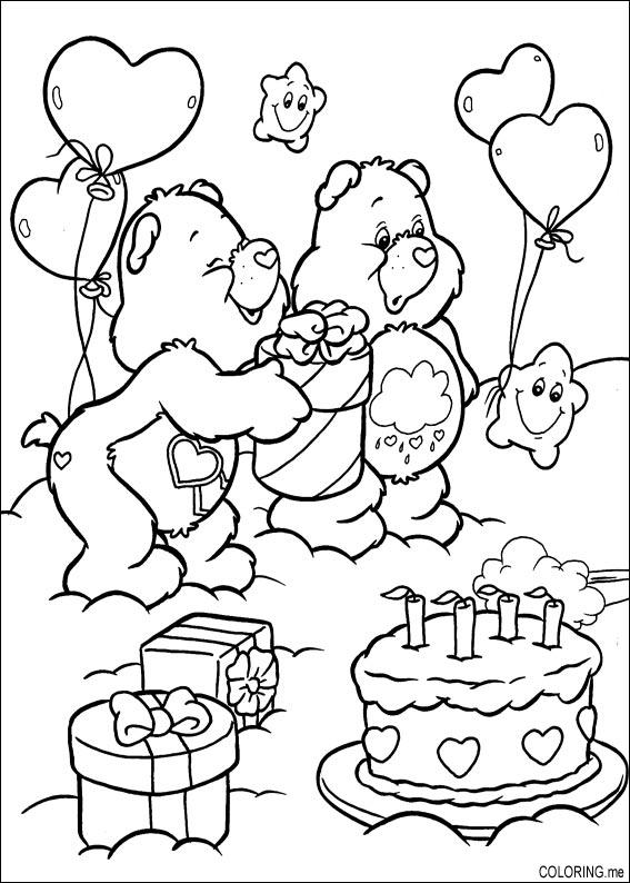 Dessin à colorier: Anniversaire (Fêtes et Occasions spéciales) #57072 - Coloriages à Imprimer Gratuits