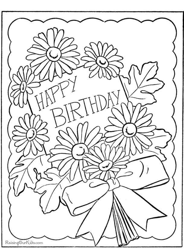 Dessin à colorier: Anniversaire (Fêtes et Occasions spéciales) #57076 - Coloriages à Imprimer Gratuits