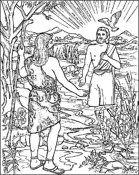 Dessin à colorier: Bapteme (Fêtes et Occasions spéciales) #57547 - Coloriages à Imprimer Gratuits