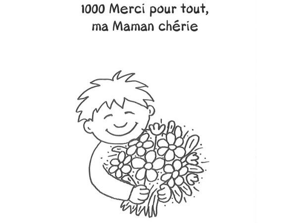 Dessin à colorier: Fête des Mères (Fêtes et Occasions spéciales) #129758 - Coloriages à Imprimer Gratuits