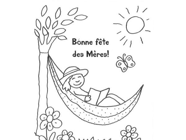 Dessin à colorier: Fête des Mères (Fêtes et Occasions spéciales) #129774 - Coloriages à Imprimer Gratuits