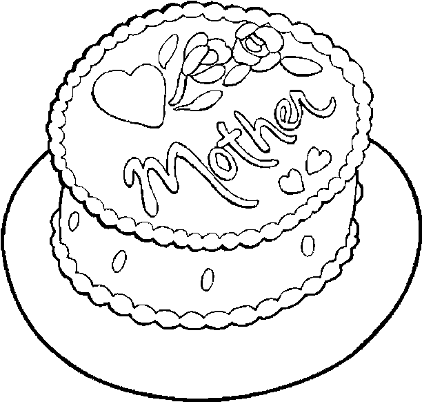 Dessin à colorier: Fête des Mères (Fêtes et Occasions spéciales) #129819 - Coloriages à Imprimer Gratuits