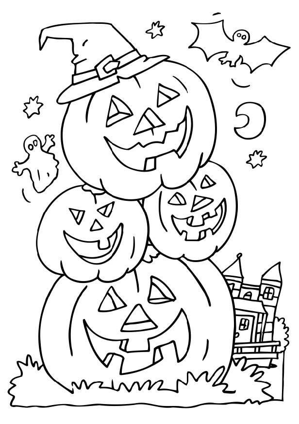 Dessin à colorier: Halloween (Fêtes et Occasions spéciales) #55145 - Coloriages à Imprimer Gratuits