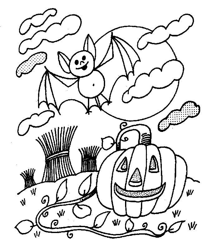 Dessin à colorier: Halloween (Fêtes et Occasions spéciales) #55152 - Coloriages à Imprimer Gratuits