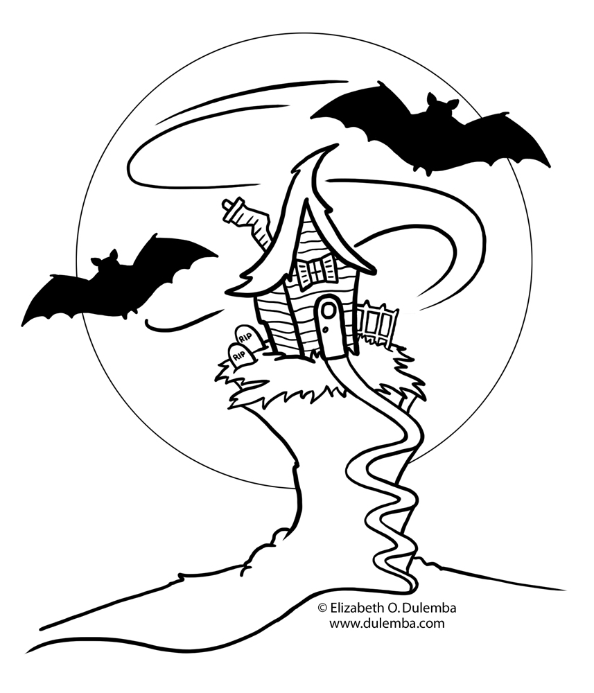 Dessin à colorier: Halloween (Fêtes et Occasions spéciales) #55210 - Coloriages à Imprimer Gratuits