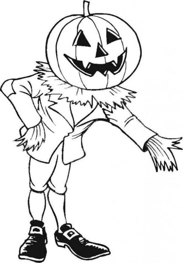 Dessin à colorier: Halloween (Fêtes et Occasions spéciales) #55240 - Coloriages à Imprimer Gratuits