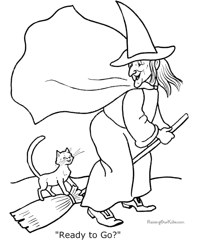 Dessin à colorier: Halloween (Fêtes et Occasions spéciales) #55271 - Coloriages à Imprimer Gratuits