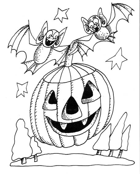 Dessin à colorier: Halloween (Fêtes et Occasions spéciales) #55311 - Coloriages à Imprimer Gratuits