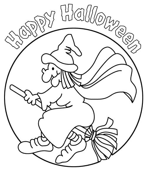 Dessin à colorier: Halloween (Fêtes et Occasions spéciales) #55320 - Coloriages à Imprimer Gratuits