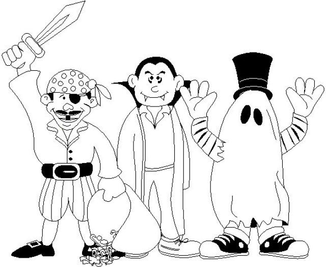 Dessin à colorier: Halloween (Fêtes et Occasions spéciales) #55338 - Coloriages à Imprimer Gratuits