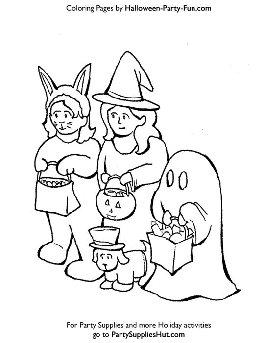 Dessin à colorier: Halloween (Fêtes et Occasions spéciales) #55404 - Coloriages à Imprimer Gratuits