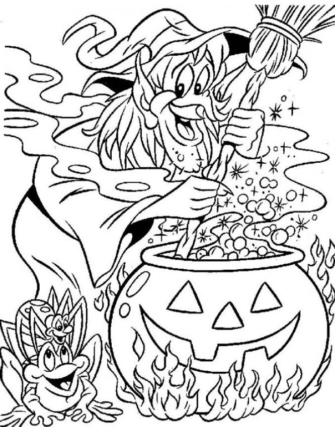 Dessin à colorier: Halloween (Fêtes et Occasions spéciales) #55441 - Coloriages à Imprimer Gratuits