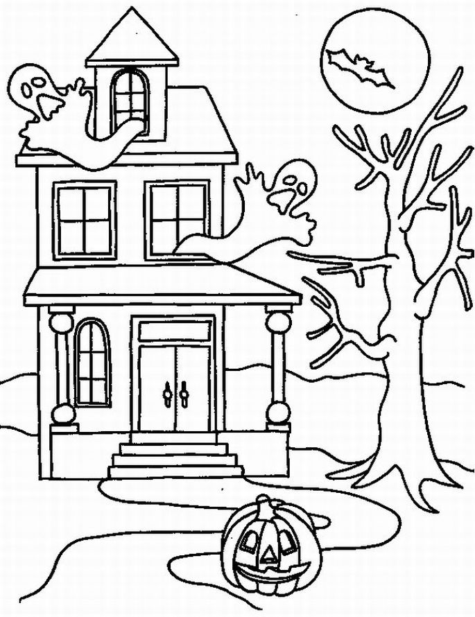 Dessin à colorier: Halloween (Fêtes et Occasions spéciales) #55451 - Coloriages à Imprimer Gratuits