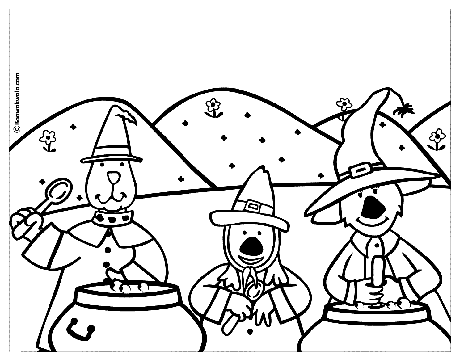 Dessin à colorier: Halloween (Fêtes et Occasions spéciales) #55455 - Coloriages à Imprimer Gratuits