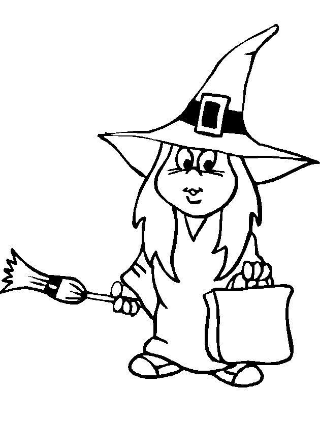 Dessin à colorier: Halloween (Fêtes et Occasions spéciales) #55462 - Coloriages à Imprimer Gratuits