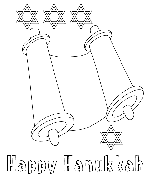 Dessin à colorier: Hanoucca (Fêtes et Occasions spéciales) #59626 - Coloriages à Imprimer Gratuits