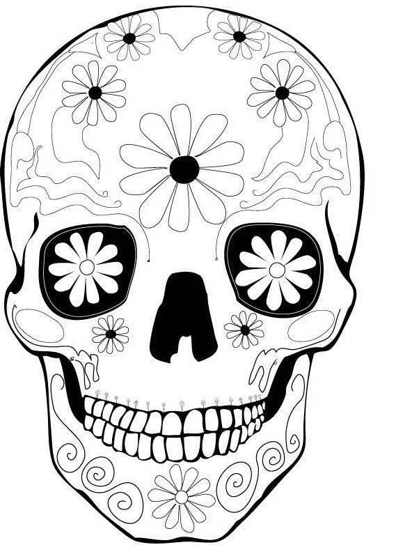 Dessin à colorier: Jour des Morts (Fêtes et Occasions spéciales) #60121 - Coloriages à Imprimer Gratuits