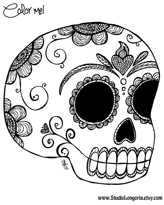 Dessin à colorier: Jour des Morts (Fêtes et Occasions spéciales) #60149 - Coloriages à Imprimer Gratuits