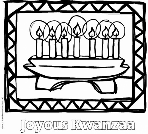 Dessin à colorier: Kwanzaa (Fêtes et Occasions spéciales) #60408 - Coloriages à Imprimer Gratuits
