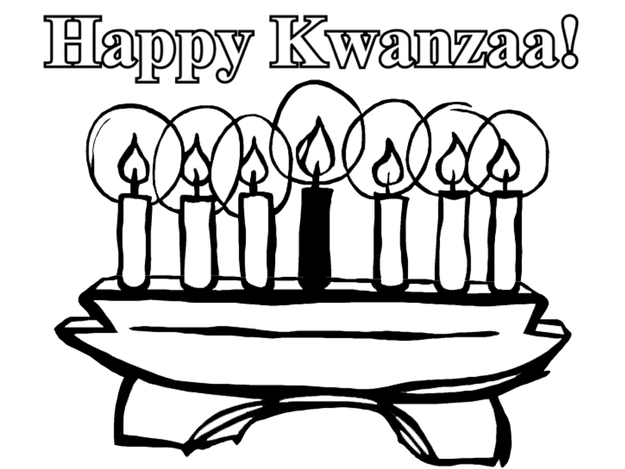 Dessin à colorier: Kwanzaa (Fêtes et Occasions spéciales) #60426 - Coloriages à Imprimer Gratuits