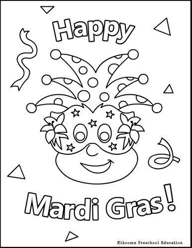 Dessin à colorier: Mardi Gras (Fêtes et Occasions spéciales) #60620 - Coloriages à Imprimer Gratuits
