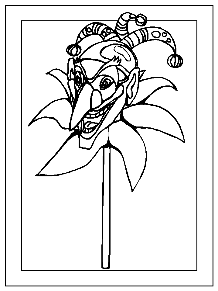 Dessin à colorier: Mardi Gras (Fêtes et Occasions spéciales) #60686 - Coloriages à Imprimer Gratuits