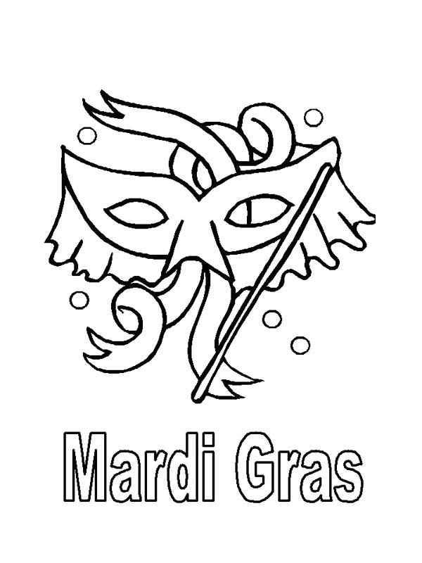 Dessin à colorier: Mardi Gras (Fêtes et Occasions spéciales) #60703 - Coloriages à Imprimer Gratuits