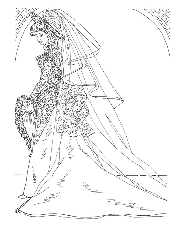 Dessin à colorier: Mariage (Fêtes et Occasions spéciales) #56070 - Coloriages à Imprimer Gratuits