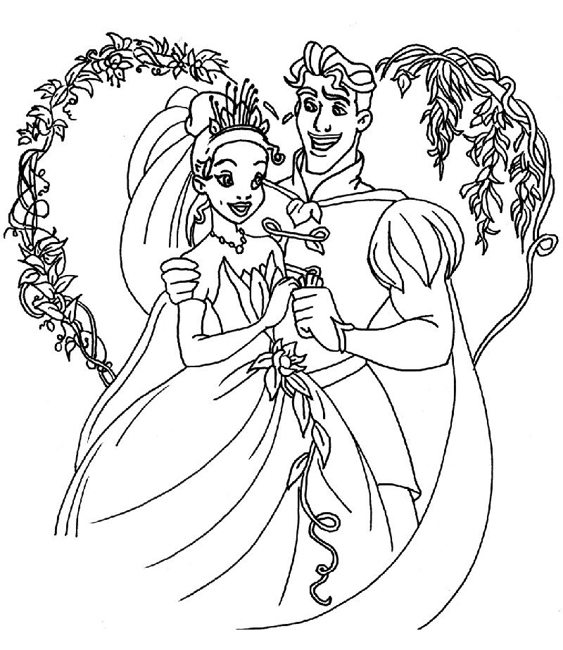 Dessin à colorier: Mariage (Fêtes et Occasions spéciales) #56074 - Coloriages à Imprimer Gratuits