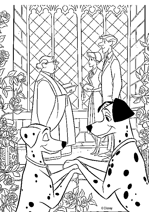 Dessin à colorier: Mariage (Fêtes et Occasions spéciales) #56110 - Coloriages à Imprimer Gratuits