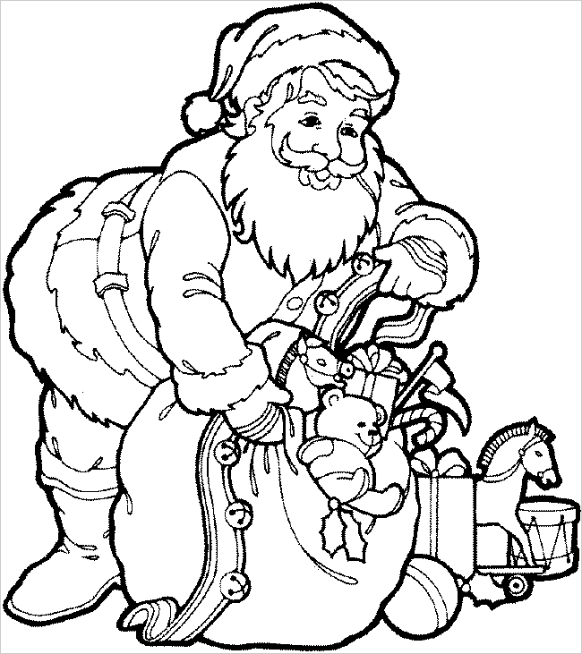 Dessin à colorier: Noël (Fêtes et Occasions spéciales) #54751 - Coloriages à Imprimer Gratuits