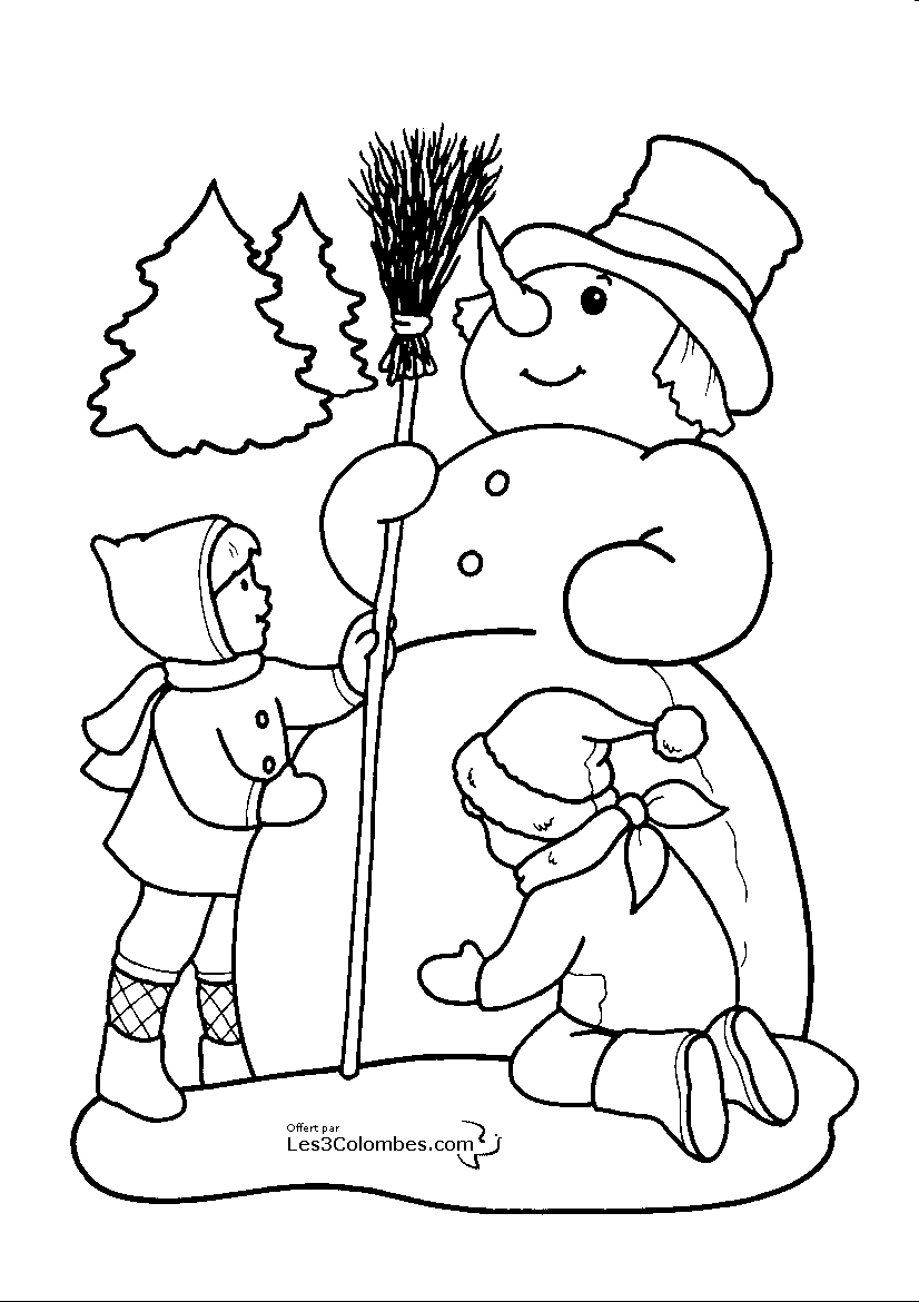 Dessin à colorier: Noël (Fêtes et Occasions spéciales) #54770 - Coloriages à Imprimer Gratuits