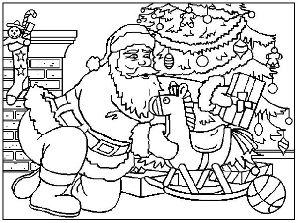 Dessin à colorier: Noël (Fêtes et Occasions spéciales) #54777 - Coloriages à Imprimer Gratuits