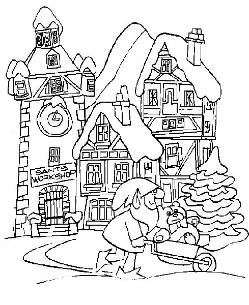 Dessin à colorier: Noël (Fêtes et Occasions spéciales) #54779 - Coloriages à Imprimer Gratuits