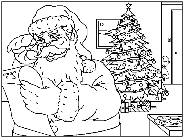 Dessin à colorier: Noël (Fêtes et Occasions spéciales) #54799 - Coloriages à Imprimer Gratuits