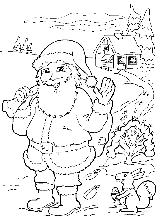 Dessin à colorier: Noël (Fêtes et Occasions spéciales) #54821 - Coloriages à Imprimer Gratuits