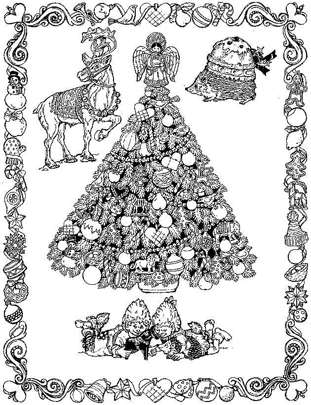 Dessin à colorier: Noël (Fêtes et Occasions spéciales) #54827 - Coloriages à Imprimer Gratuits