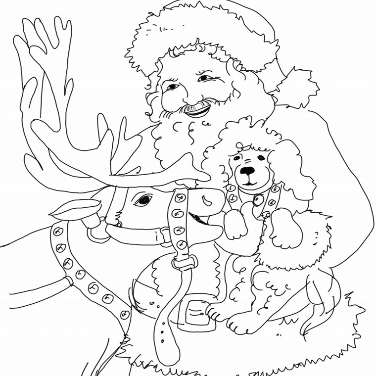 Dessin à colorier: Noël (Fêtes et Occasions spéciales) #54895 - Coloriages à Imprimer Gratuits